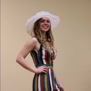 ✨Sale✨Listicle Sleeveless Multi Striped Jumpsuit